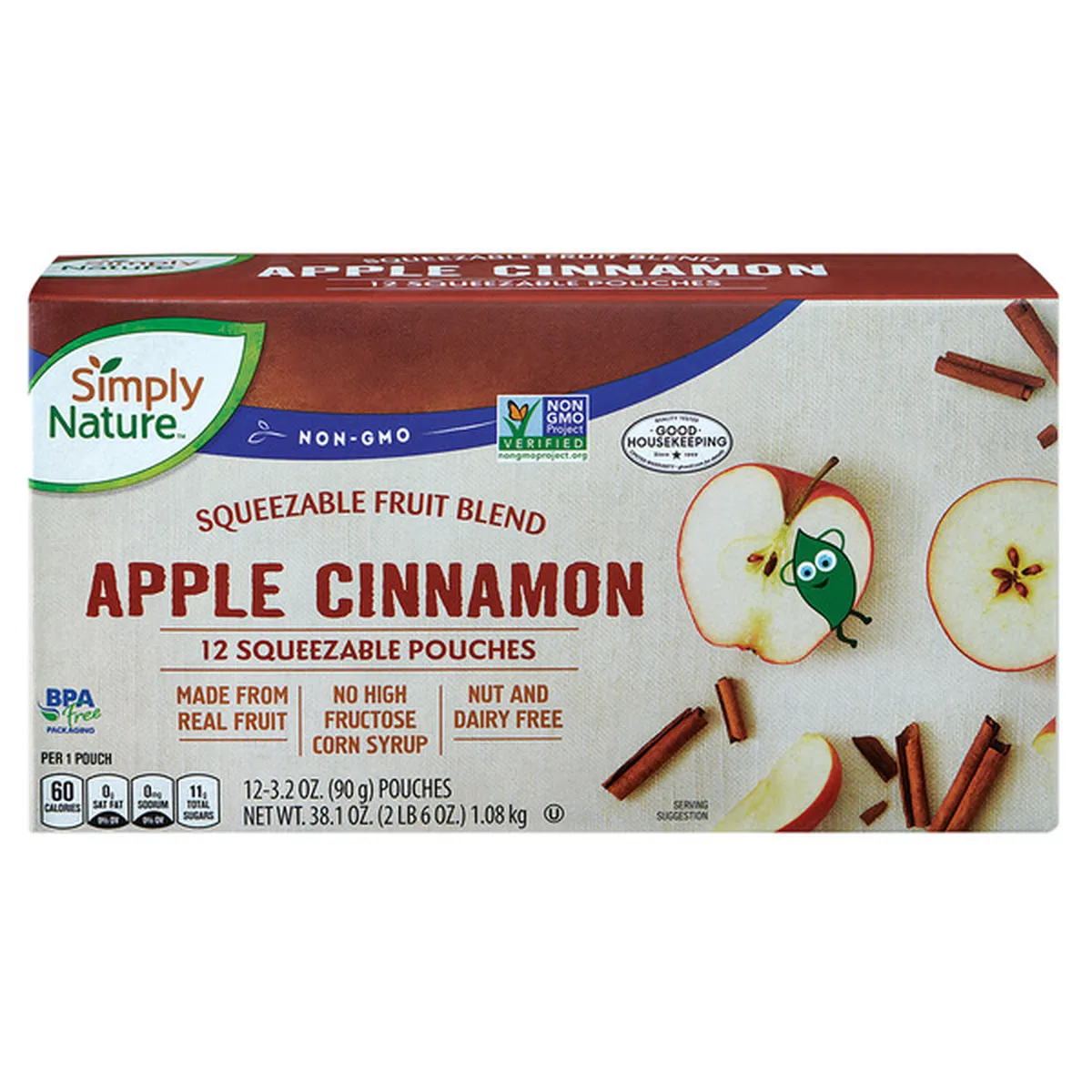 Simply Nature Apple Cinnamon Applesauce Squeezies (3.2 Oz) Delivery Or ...