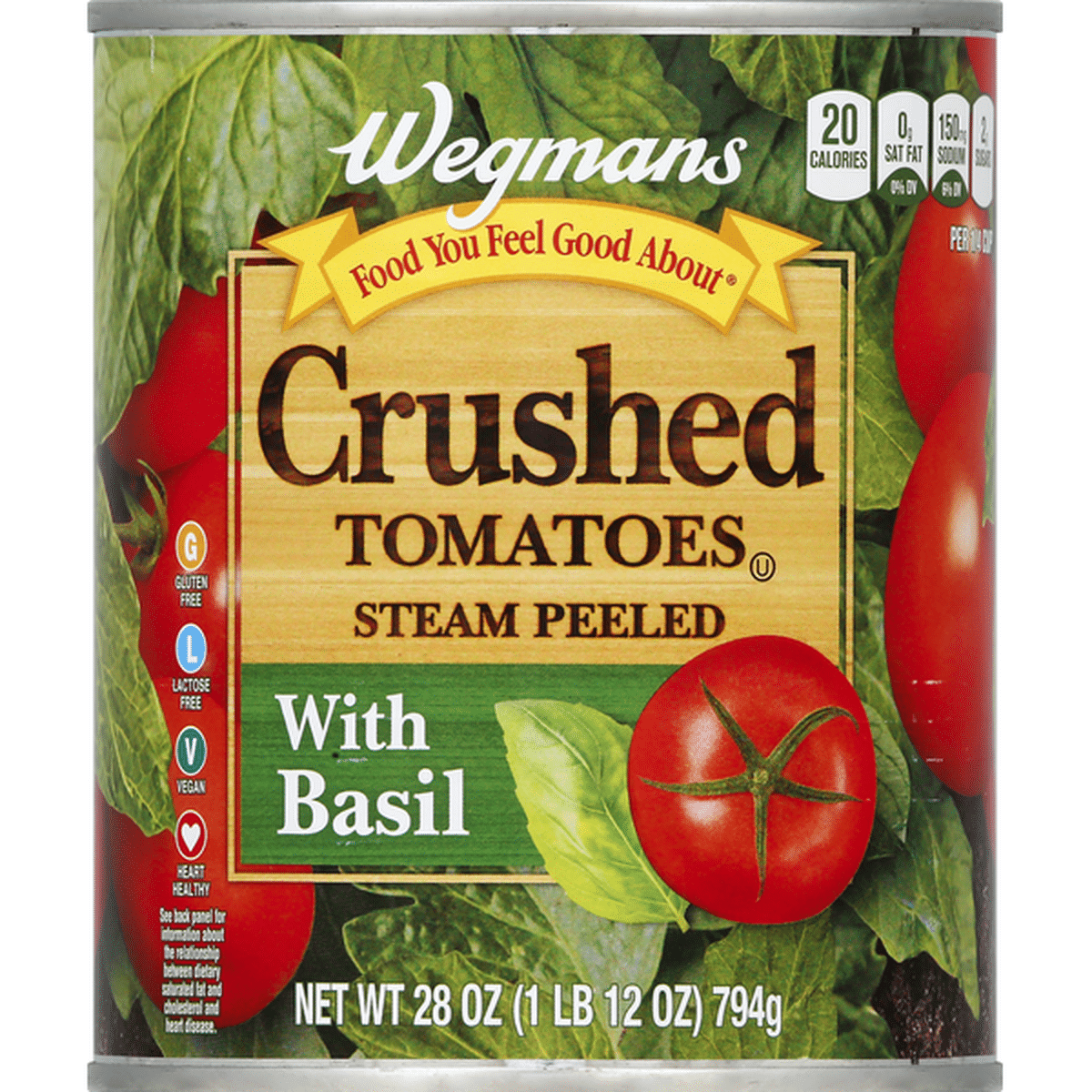 Wegmans Food You Feel Good About Crushed Tomatoes With Basil Oz