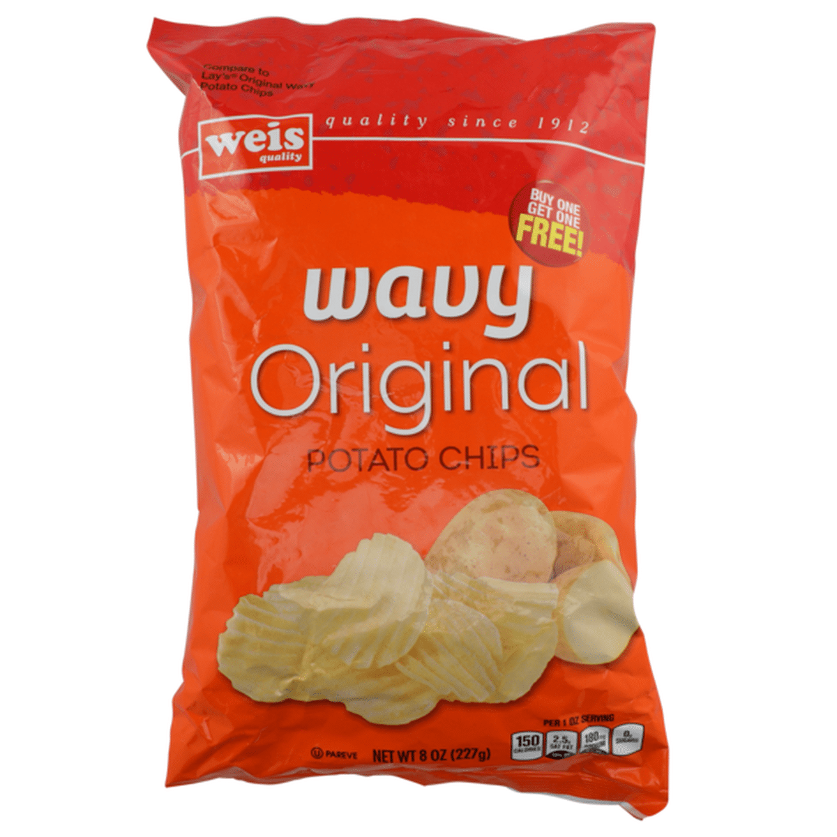 Weis Quality Original Wavy Potato Chips (8 oz) Delivery or Pickup Near ...