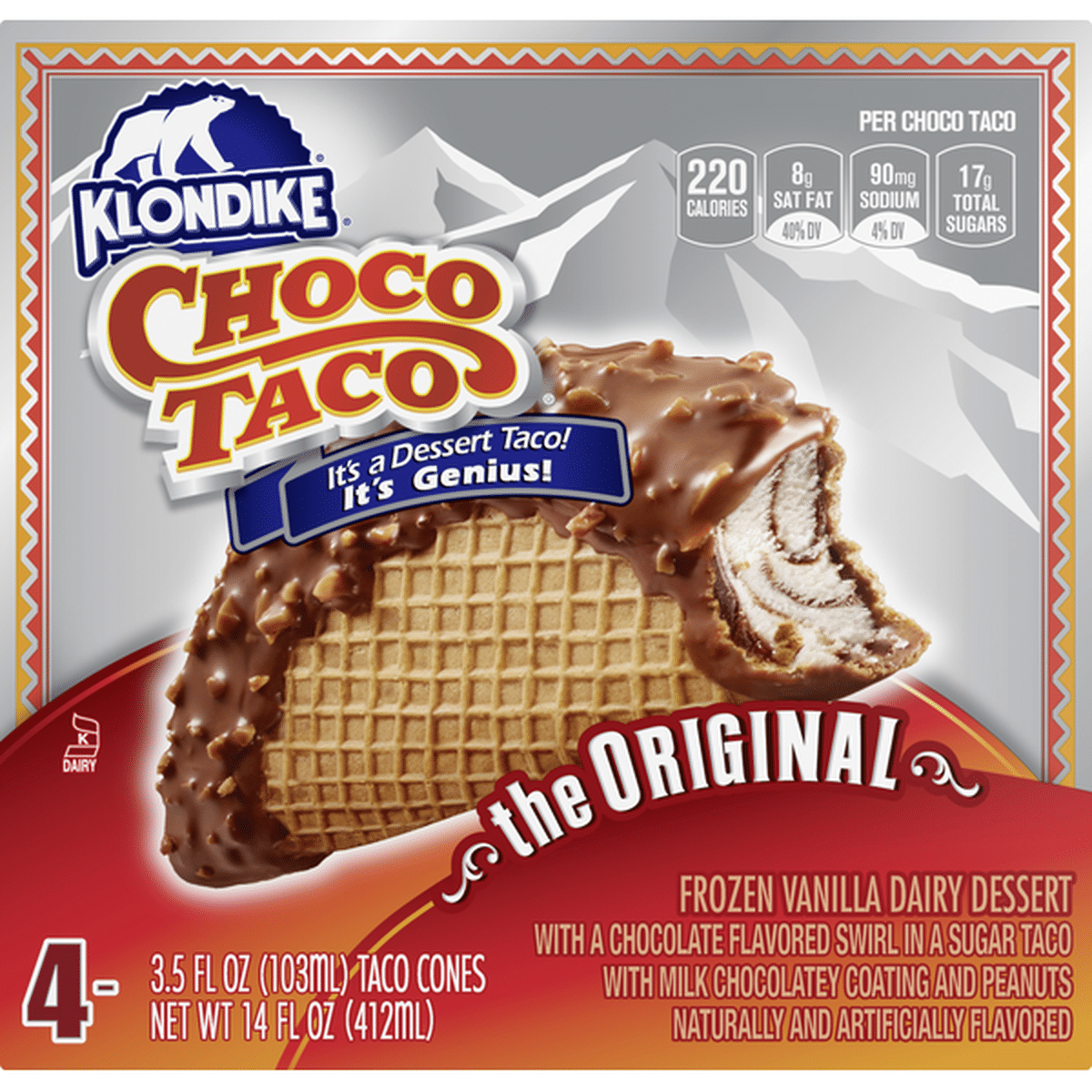 Klondike Choco Taco The Original 3.5 fl oz Delivery or Pickup