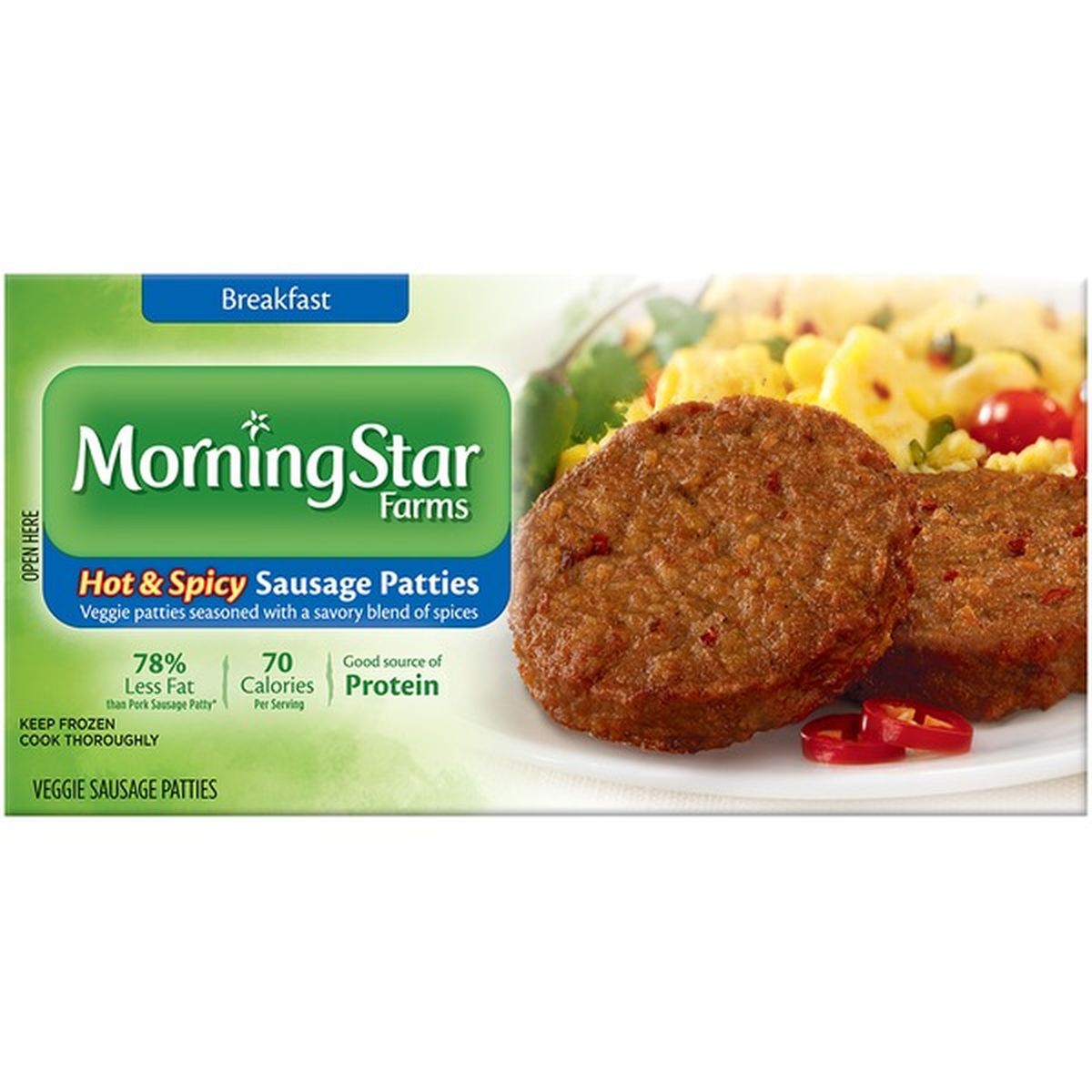 Morning Star Farms Hot & Spicy Veggie Sausage Patties (8 oz) Delivery ...