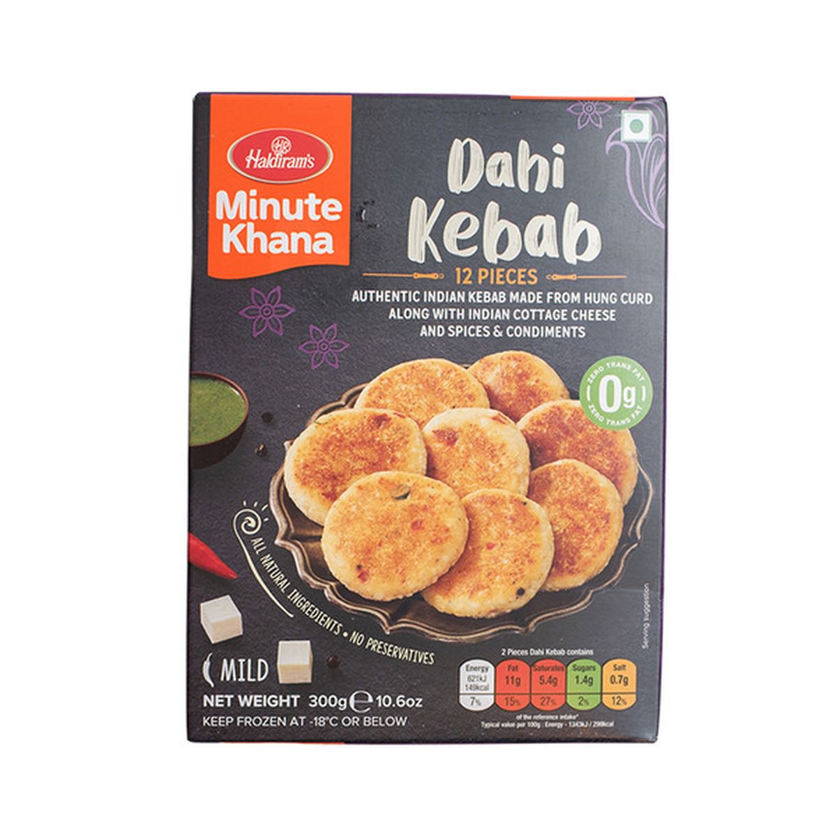 Haldiram's Frozen Dahi Kebab (11 oz) Delivery or Pickup Near Me - Instacart