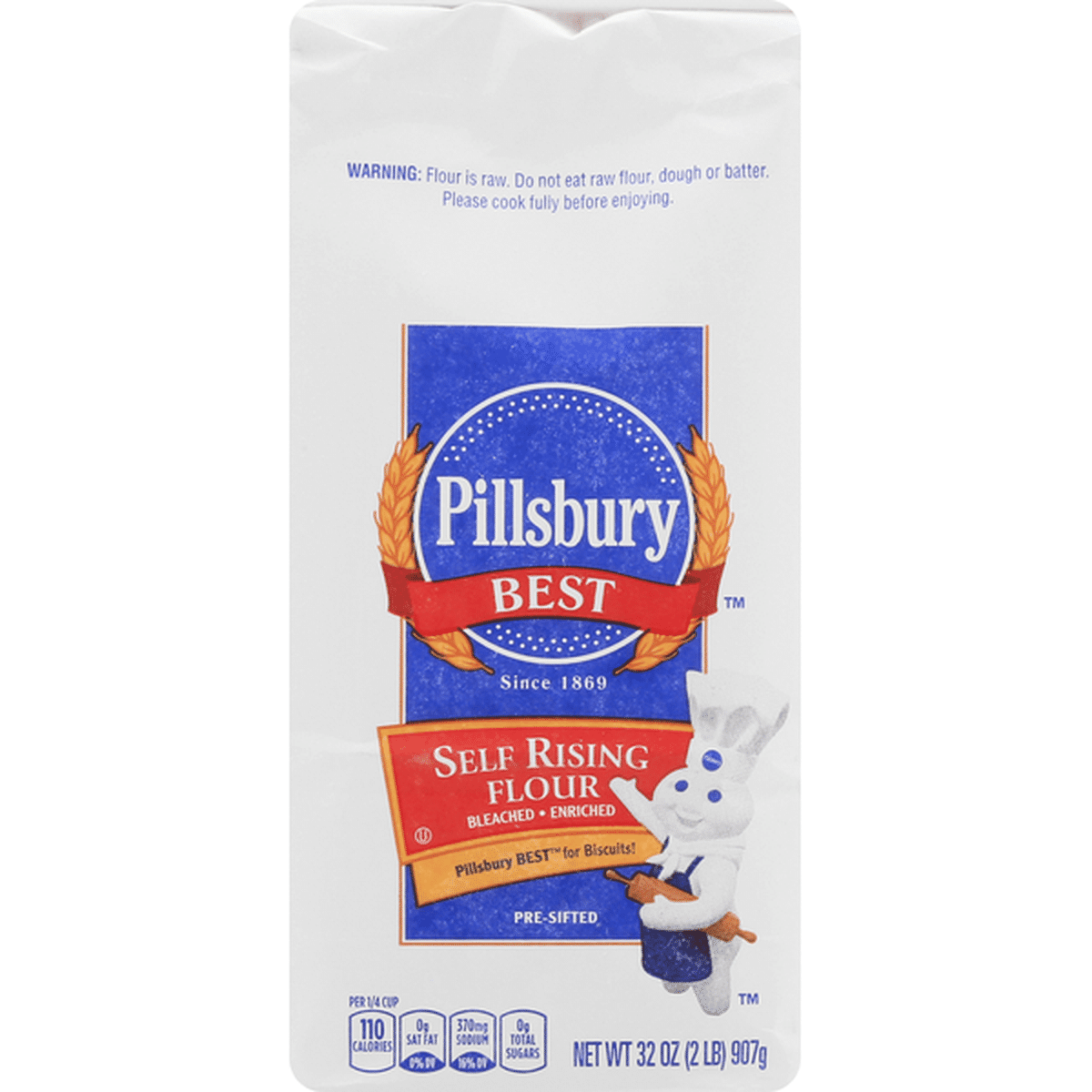 Pillsbury Best Self Rising Flour, Bleached, Enriched (32 Oz) Delivery ...