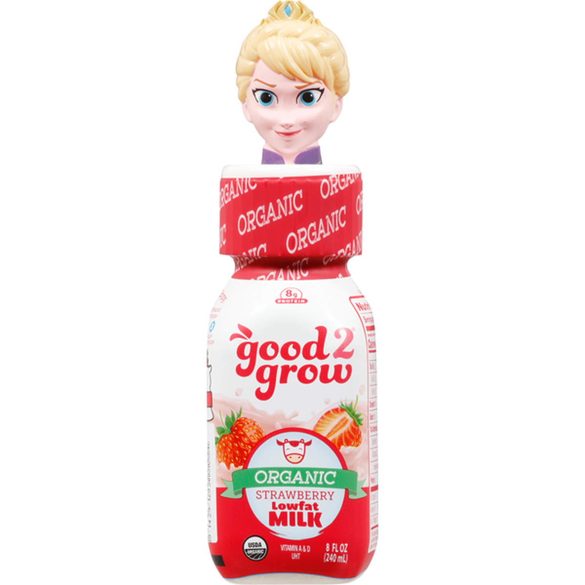 Good 2 Grow Milk, Lowfat, Organic, Strawberry (8 fl oz) Delivery or Pickup  Near Me - Instacart