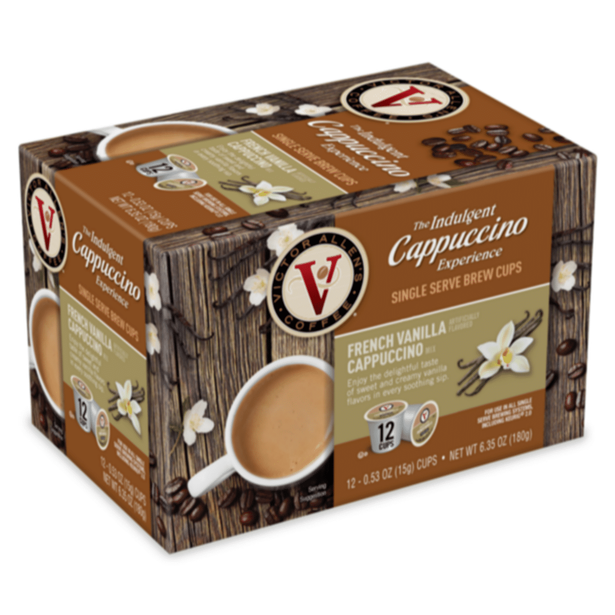 Victor Allen's Coffee French Vanilla Cappuccino, Single Serve K-Cup ...