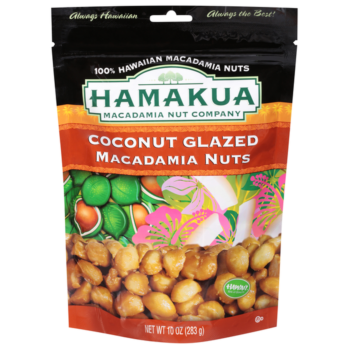 Hamakua Macadamia Nut Company Macadamia Nuts, Coconut Glazed (10 oz ...