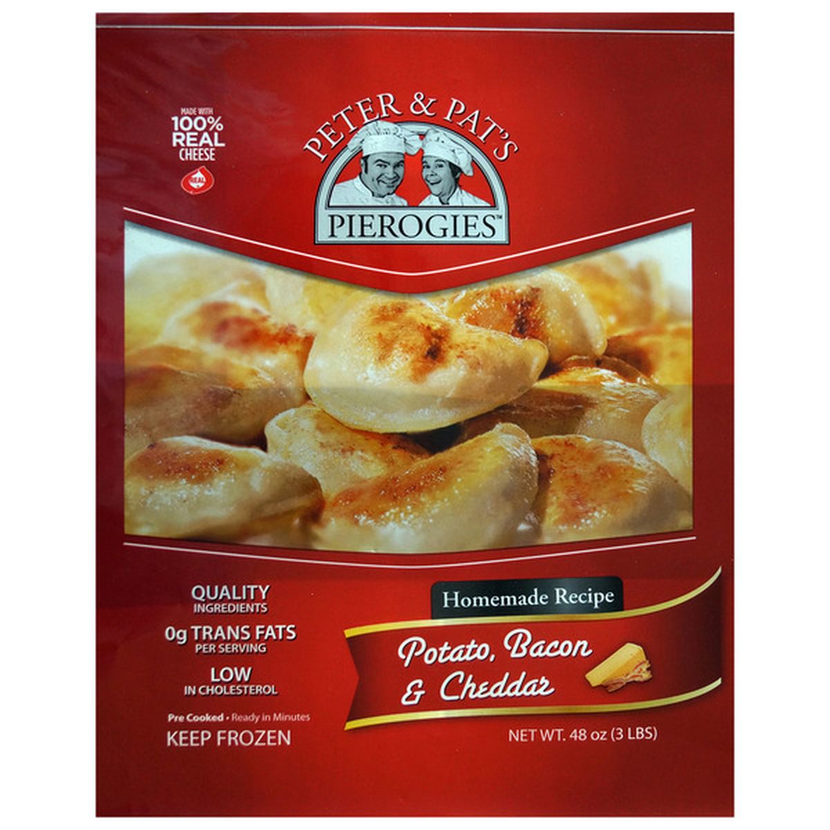 Peter & Pat's Cheddar & Bacon Pierogies (3 lb) Delivery or Pickup Near