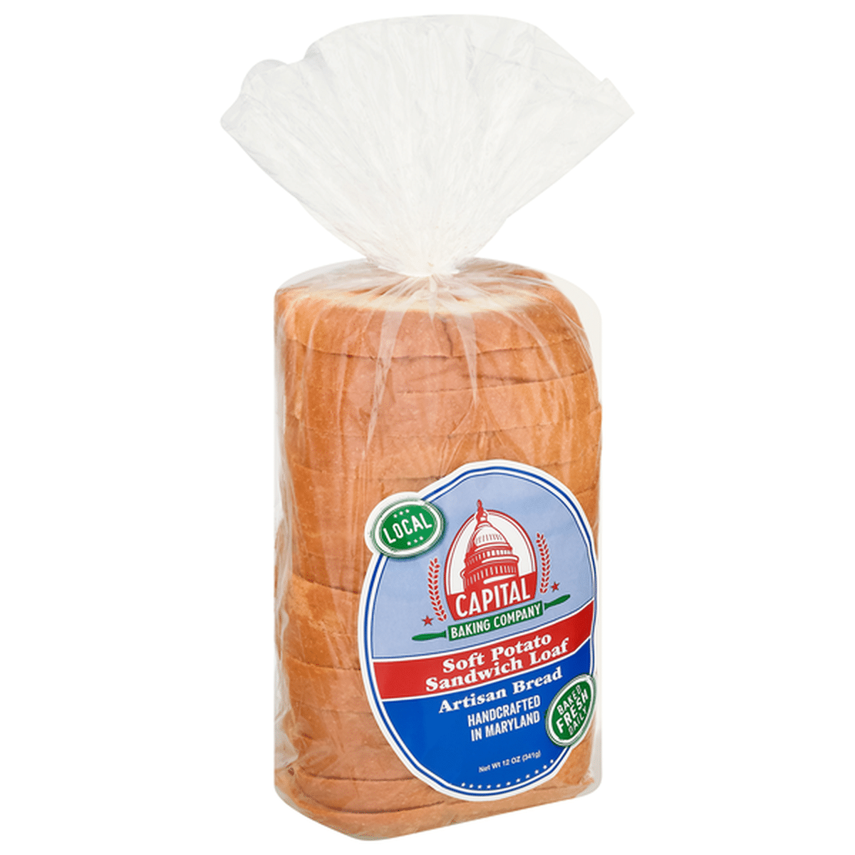 Capital Baking Company Bread Artisan Soft Potato Sandwich Loaf 12