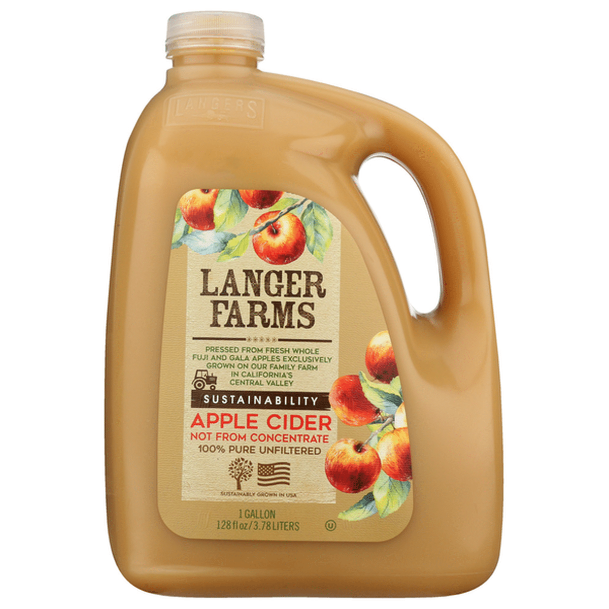 Langers Langer Farms Unfiltered Apple Cider 1 Gal Delivery Or Pickup Near Me Instacart 1025