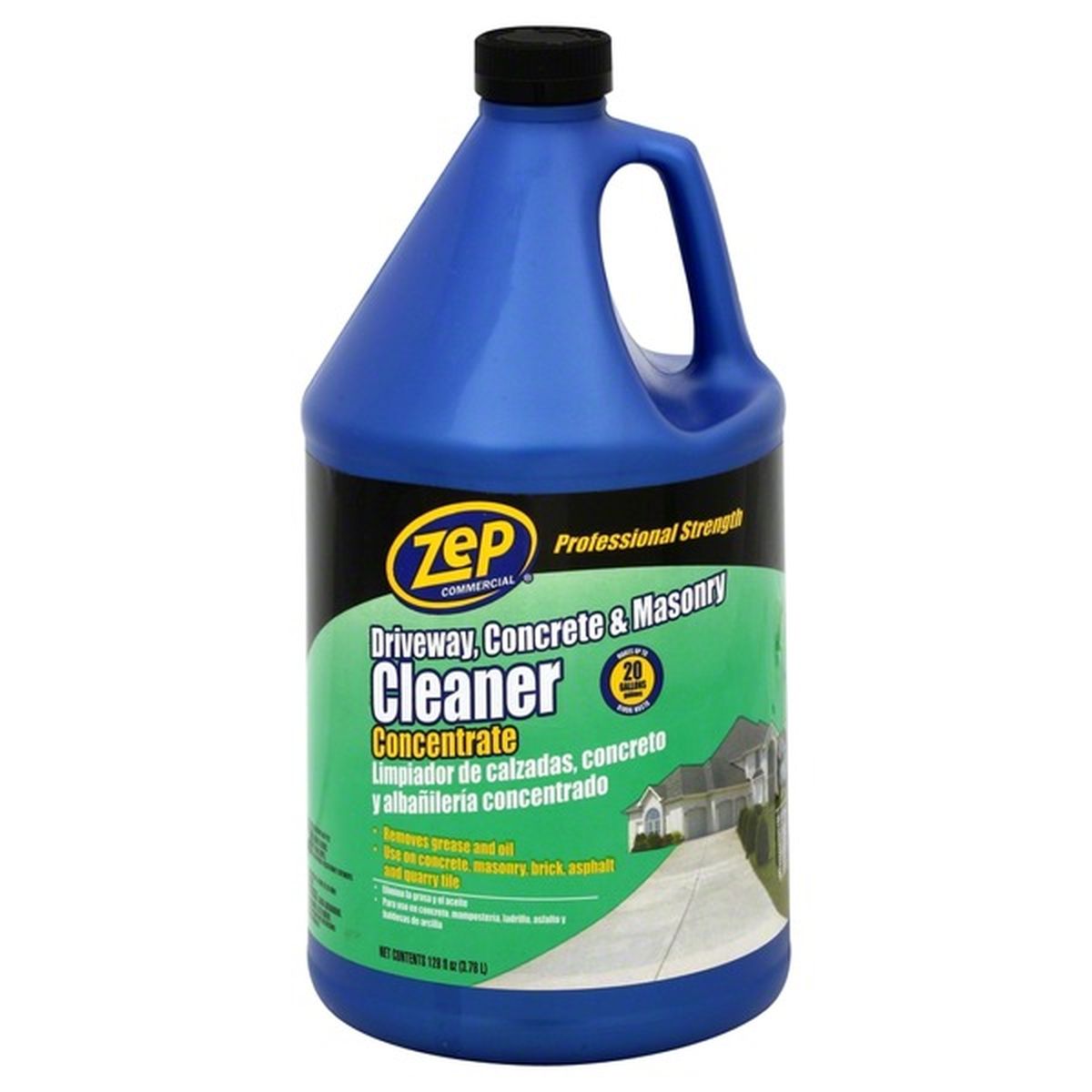 Zep Driveway, Concrete & Masonry Cleaner, Concentrate, Professional ...