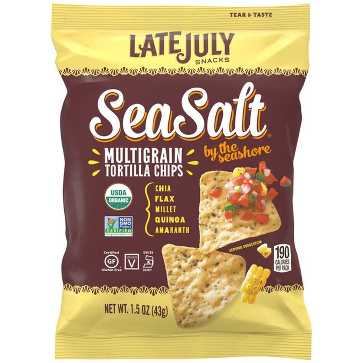 Late July Multigrain Tortilla Chips (1.5 oz) Delivery or Pickup Near Me ...