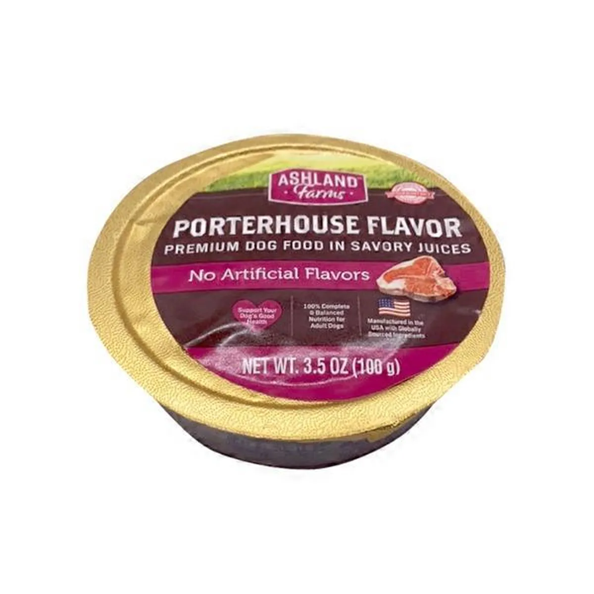 Ashland Farms Porterhouse Flavor Premium Dog Food In Savory Juices