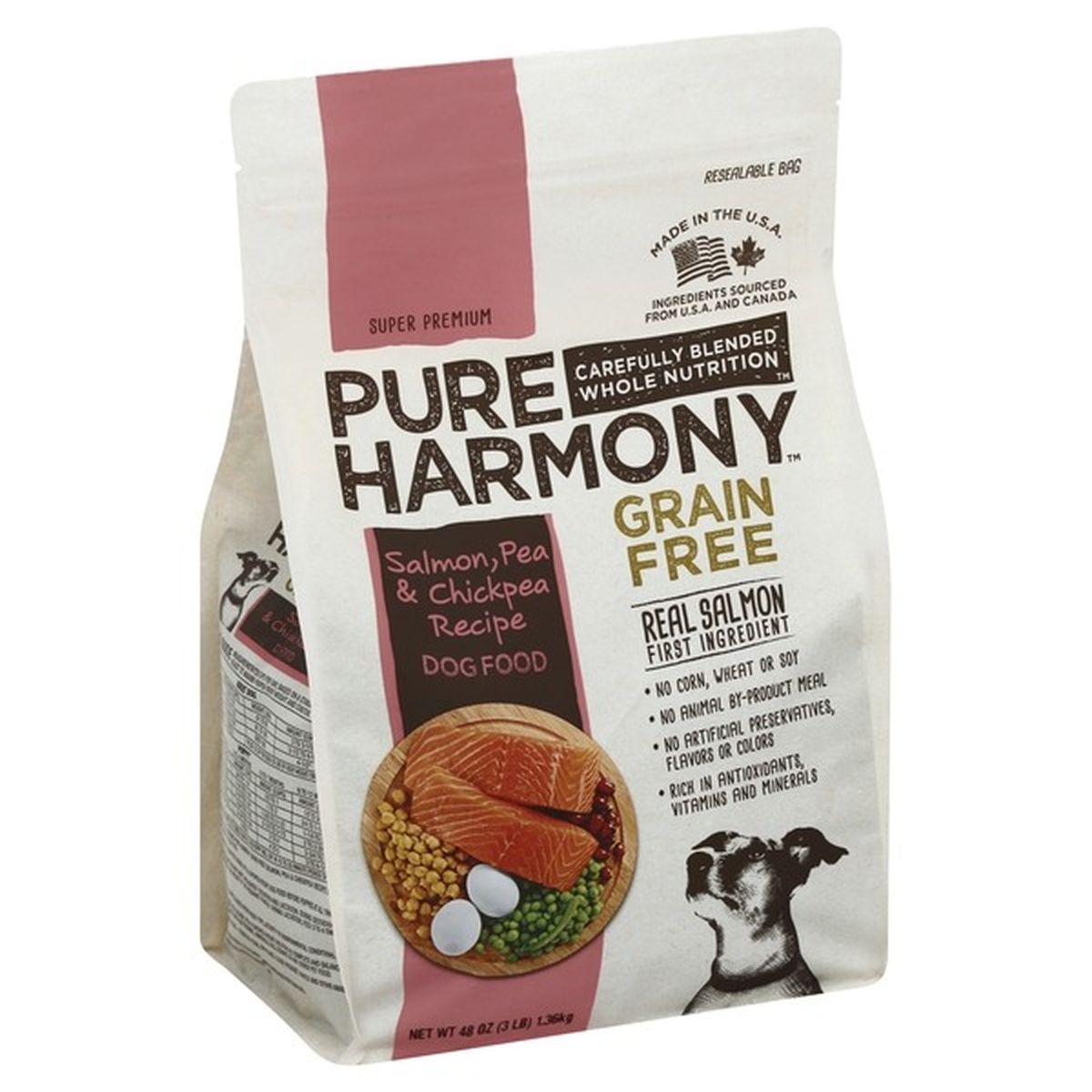 Pure Harmony Dog Food Grain Free Super Premium Salmon Pea