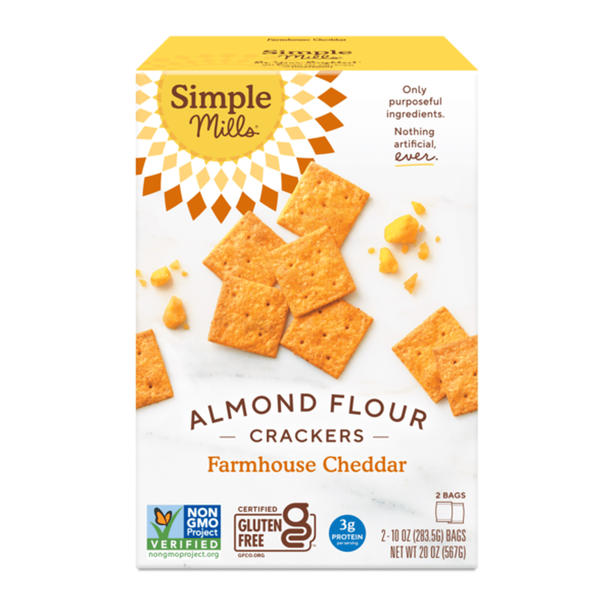 Simple Mills Almond Flour Crackers Farmhouse Cheddar 20 Oz Delivery Or Pickup Near Me Instacart 3421