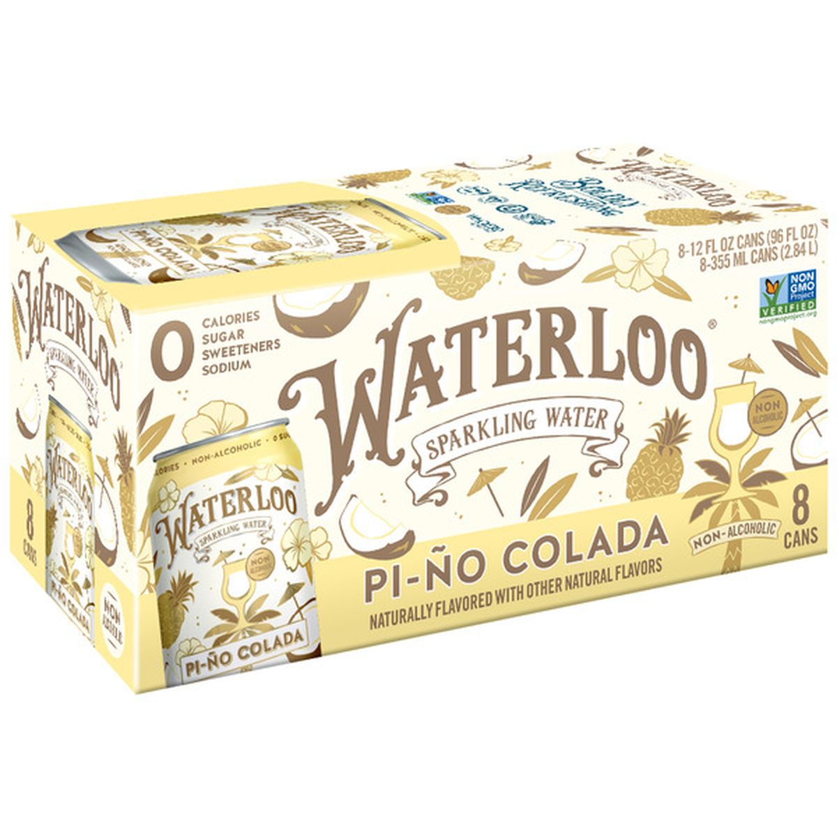 Waterloo Sparkling Water Pi-Ño Colada (12 fl oz) Delivery or Pickup ...