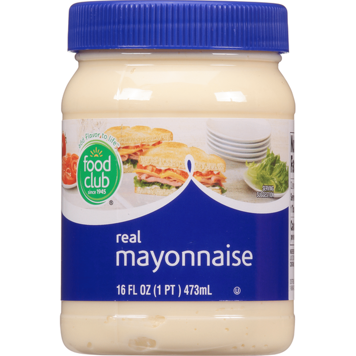 Food Club Mayonnaise, Real (16 fl oz) Delivery or Pickup Near Me ...