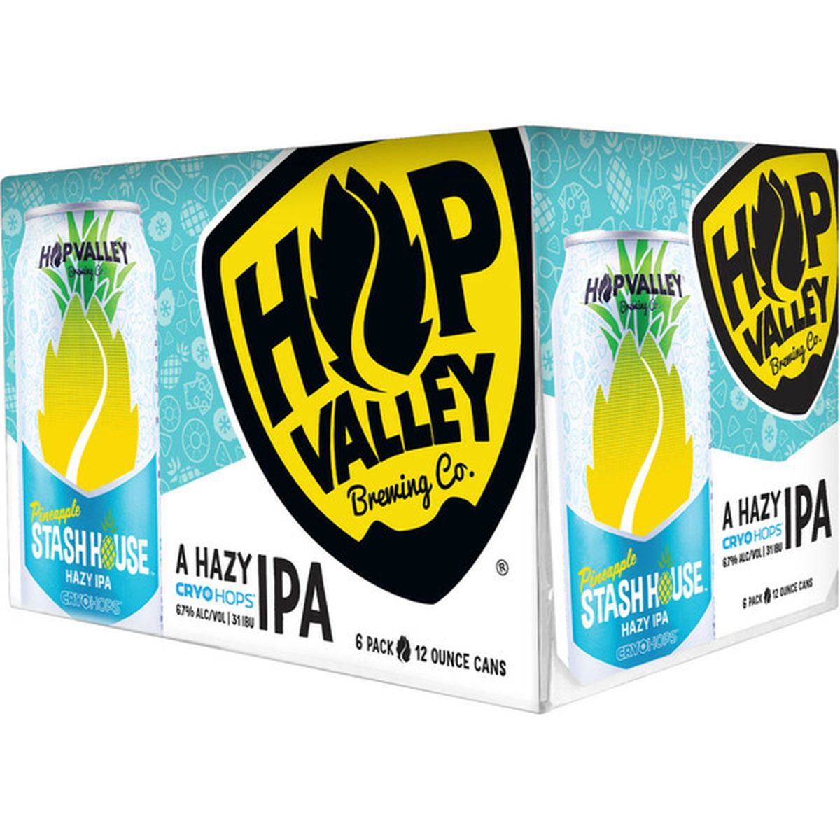 Hop Valley Pineapple Stash House Hazy Ipa Beer (12 fl oz) Delivery or ...