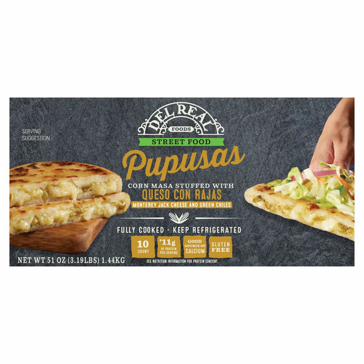 Del Real Queso & Rajas Pupusas (51 oz) Delivery or Pickup Near Me