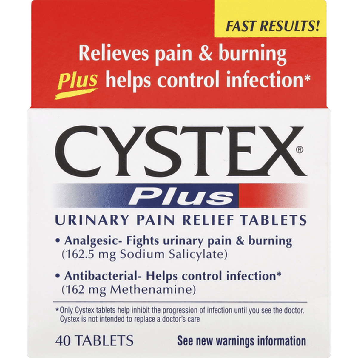 Cystex Urinary Pain Relief, Tablets (40 ct) Delivery or Pickup Near Me ...