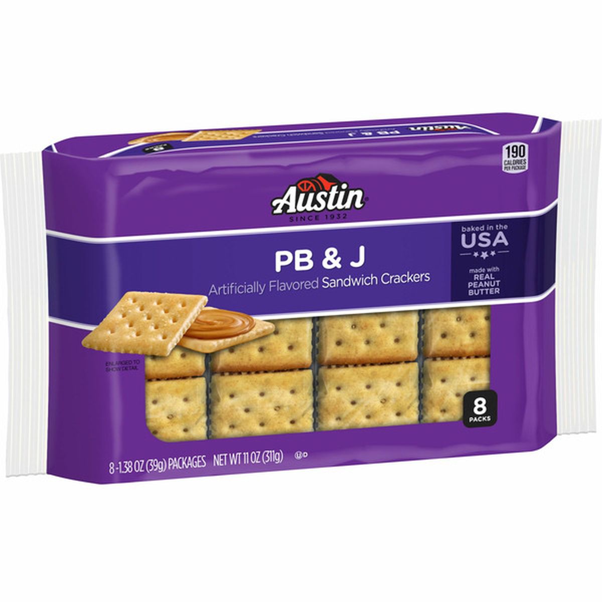 Austin Sandwich Crackers, Single Serve Snack Crackers, PB and J (11 oz)  Delivery or Pickup Near Me - Instacart