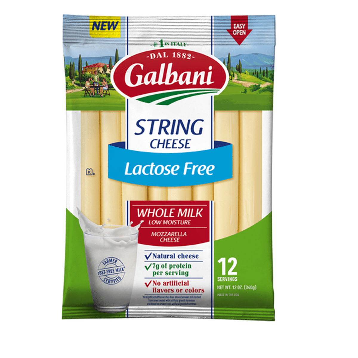 Galbani Galbani Lactose Free Mozzarella String Cheese Oz Delivery Or Pickup Near Me Instacart