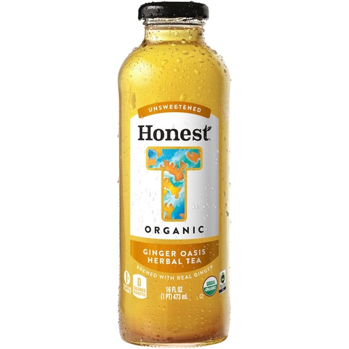 The Honest Company Tea Ginger Oasis Herbal Tea Glass Bottle 16 Oz Delivery Or Pickup Near Me