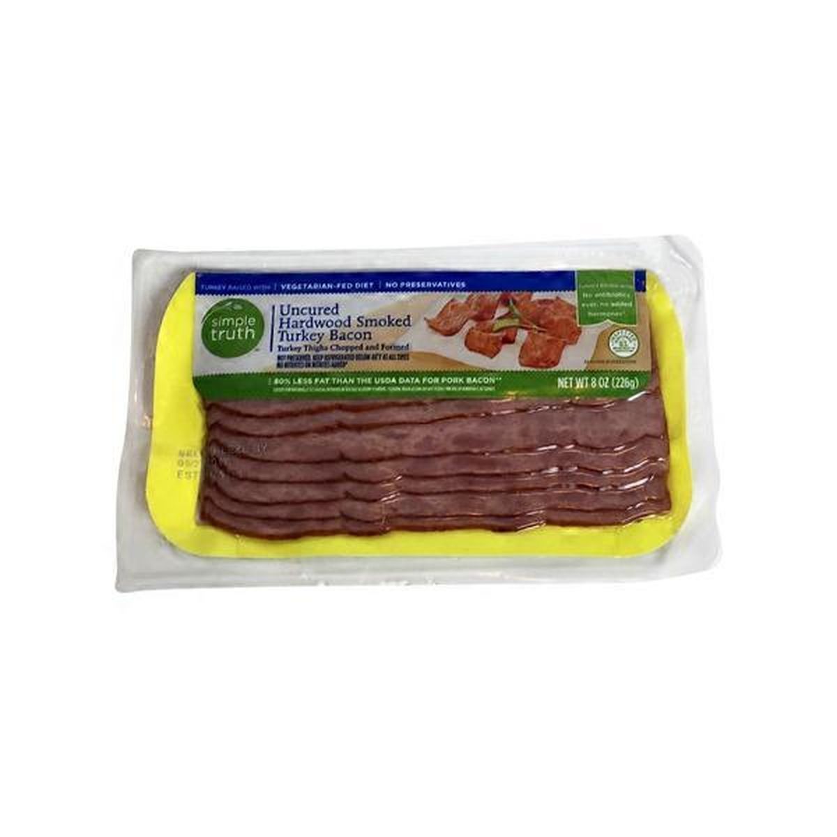 Simple Truth Uncured Hardwood Smoked Turkey Bacon 8 Oz Delivery Or Pickup Near Me Instacart