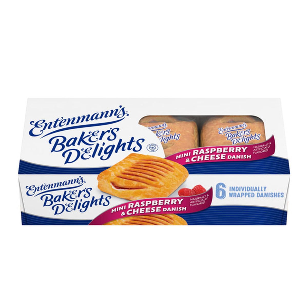 Entenmann's Baker's Delights Mini Raspberry and Cheese Danish (11.25 oz ...