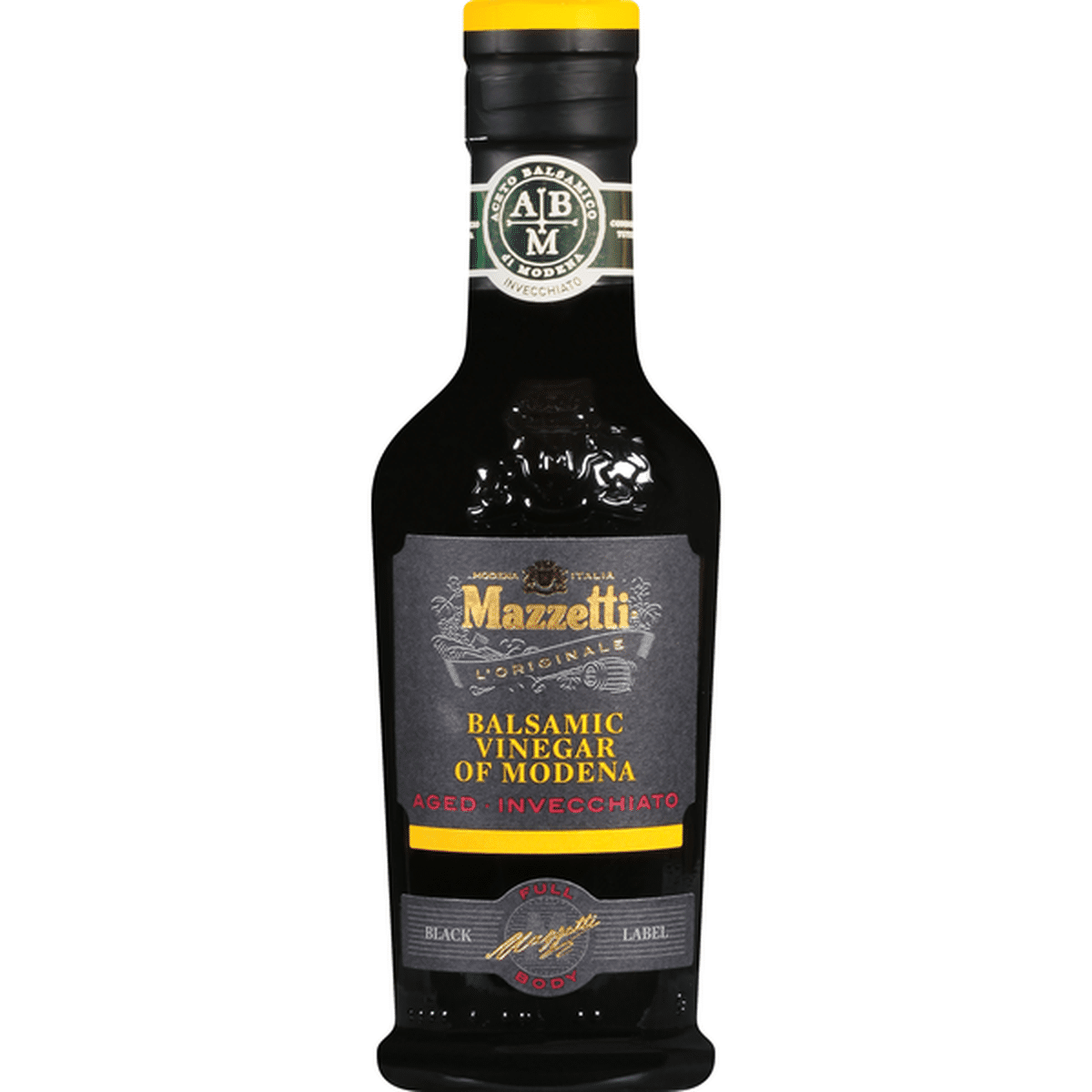 Mazzetti Balsamic Vinegar of Modena, Black Label, Aged, Full Body (1 ...