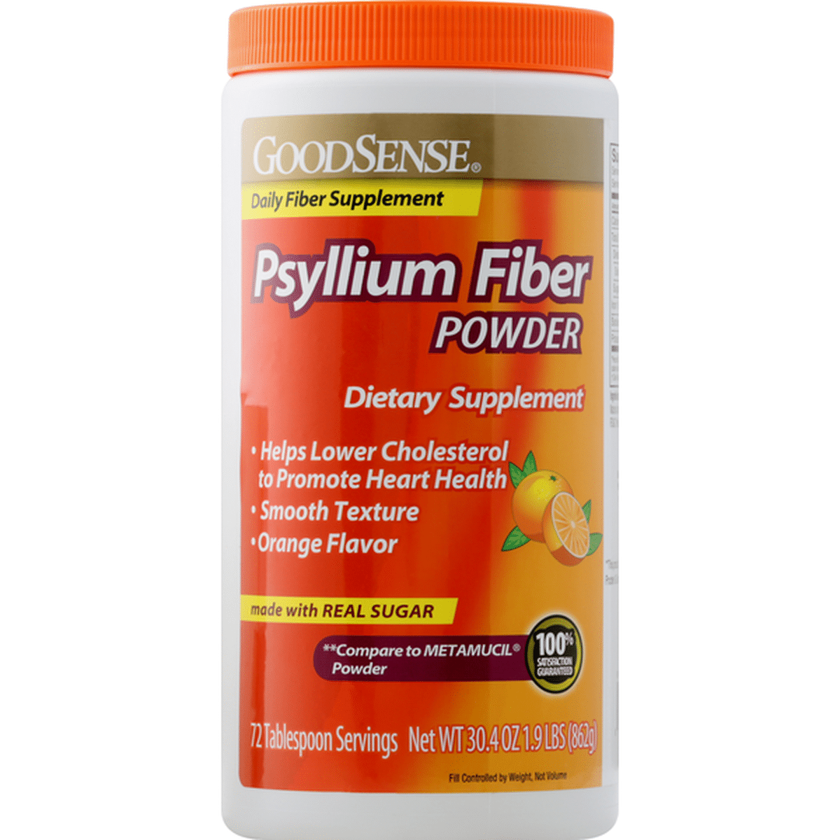 Good Sense Psyllium Fiber Powder Orange Flavor 304 Oz Delivery Or Pickup Near Me Instacart 6863