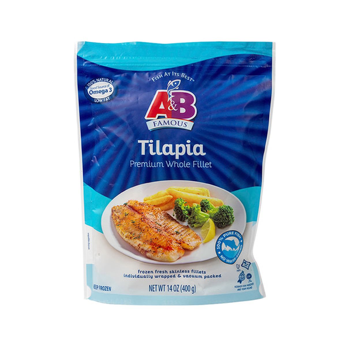 A & B Famous Gefilte Fish Tilapia Fillets (14 Oz) Delivery Or Pickup ...