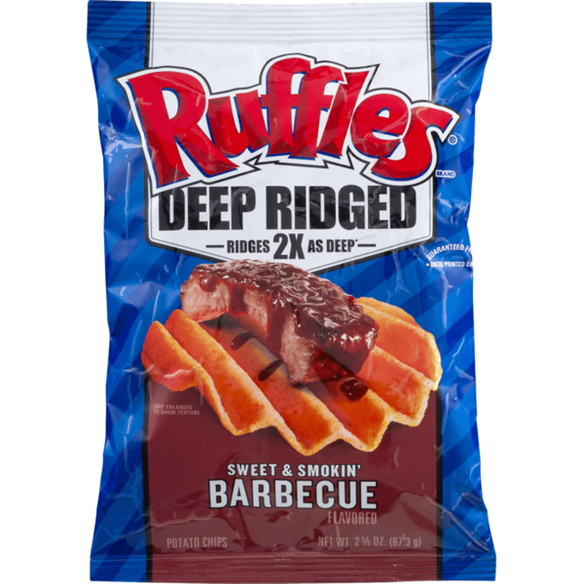 Ruffles Deep Ridged Potato Chips Sweet And Smokin Barbecue 2375 Oz Delivery Or Pickup Near Me 0866