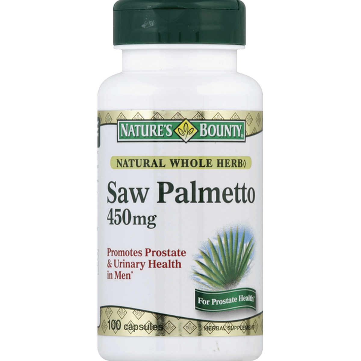 Nature's Bounty Saw Palmetto, 450 mg, Capsules (100 each) Delivery or ...