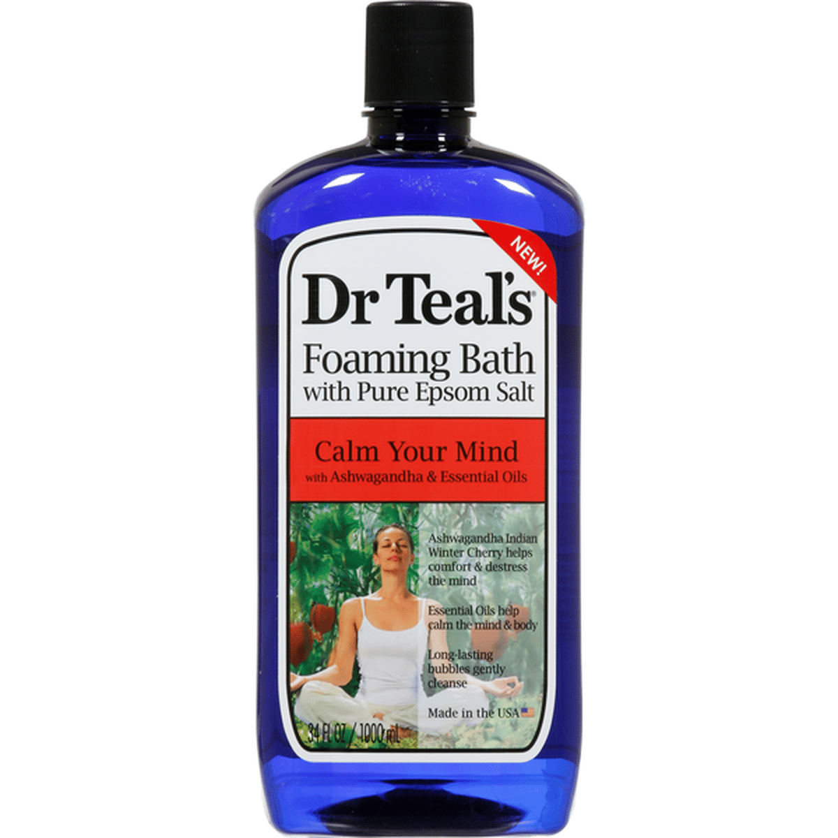 Dr Teal’s Foaming Bath With Pure Epsom Salt Calm Your Mind 34 Fl Oz Delivery Or Pickup Near