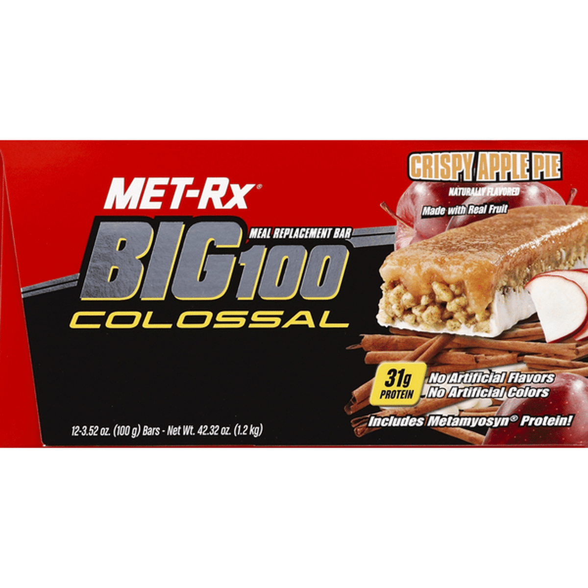 Met Rx Meal Replacement Bars Crispy Apple Pie Each Delivery Or