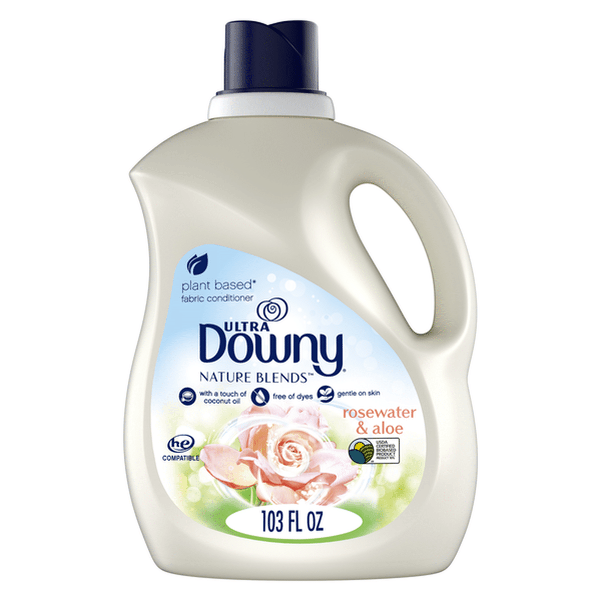 Downy Nature Blends Rosewater and Aloe Liquid Fabric Conditioner (103 ...