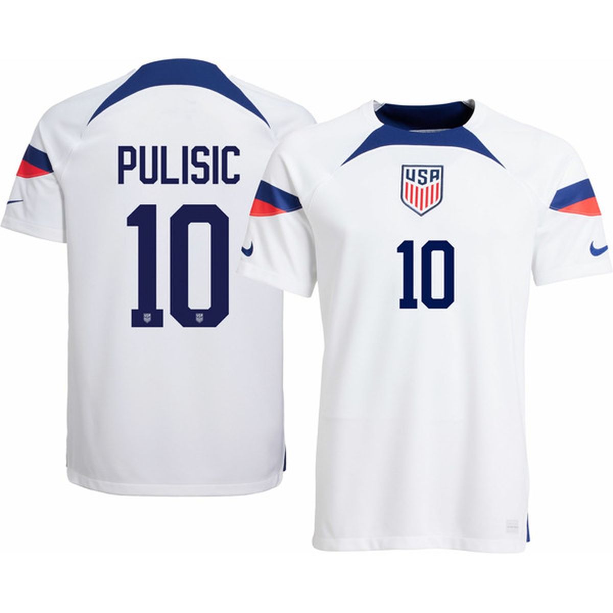 Nike cheapest USMNT '22 Christian Pulisic #10 Home Fan Jersey Size M