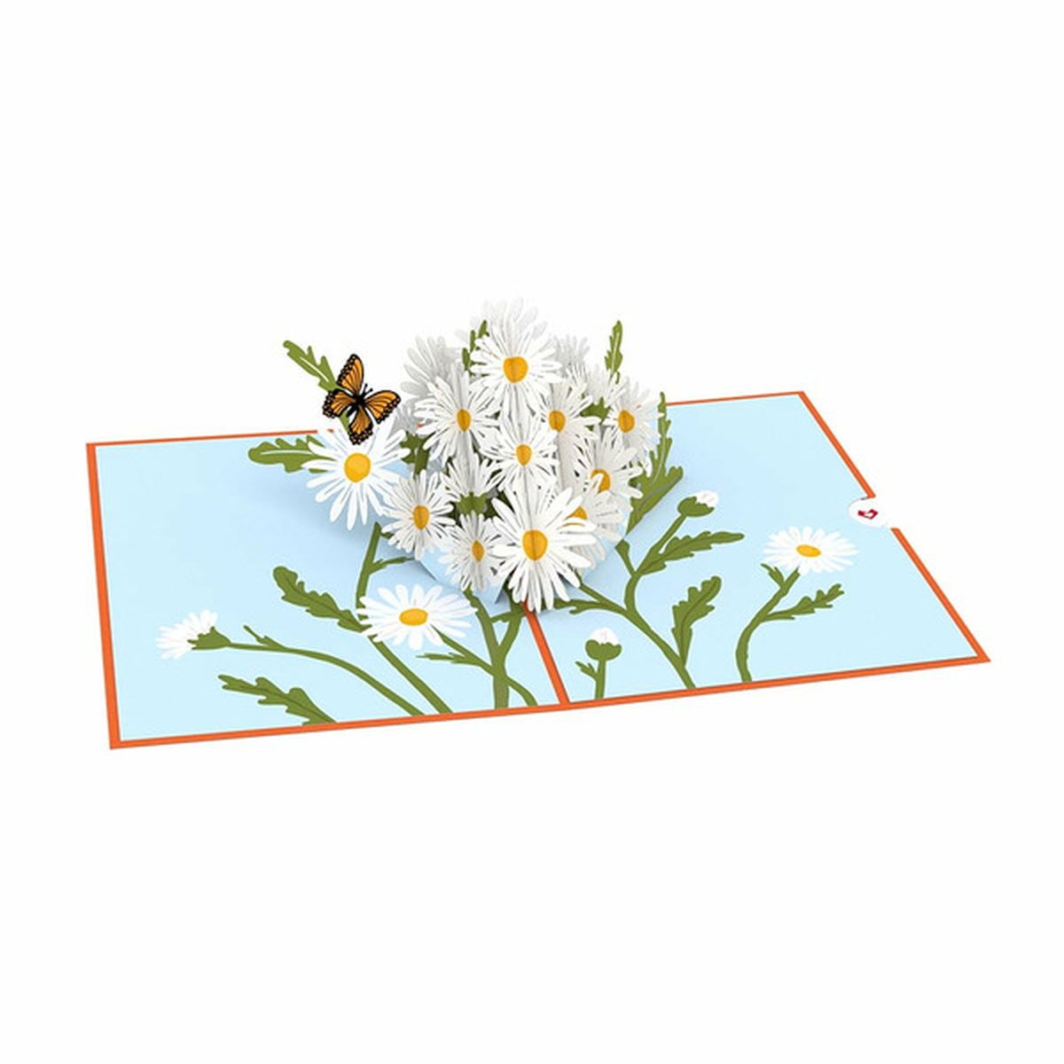 Lovepop Daises With Monarch Butterfly Pop Up 3d Greeting Card With