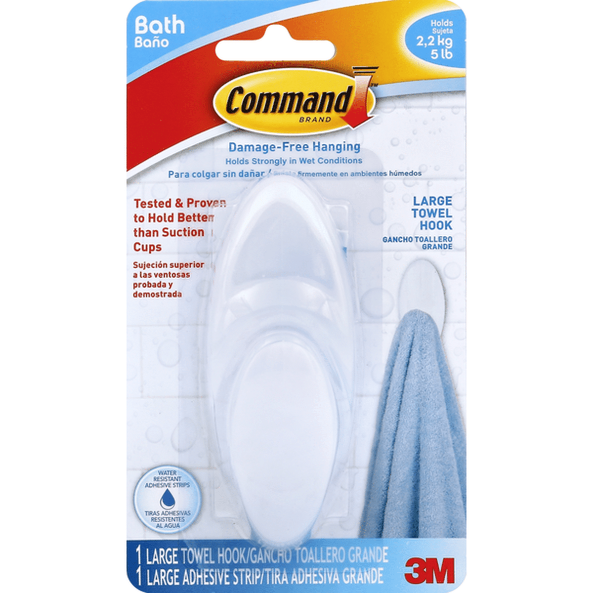 Command Towel Hook, Large