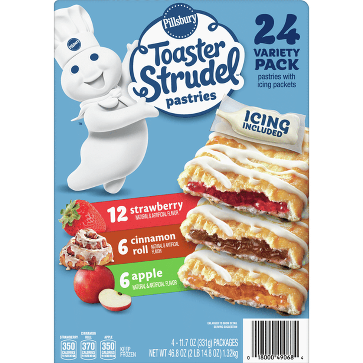 Pillsbury Toaster Strudel Pastries Variety Pack (46.8 Oz) Delivery Or 