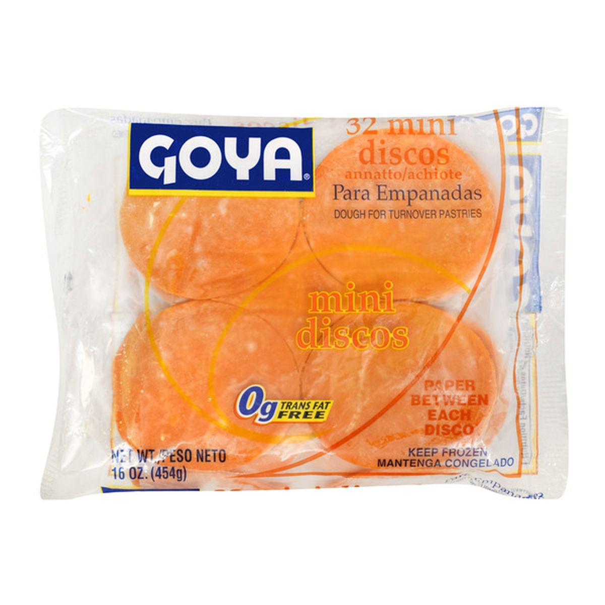 Goya Mini Empanada Dough Discs For Turnover Pastries With Annatto 16