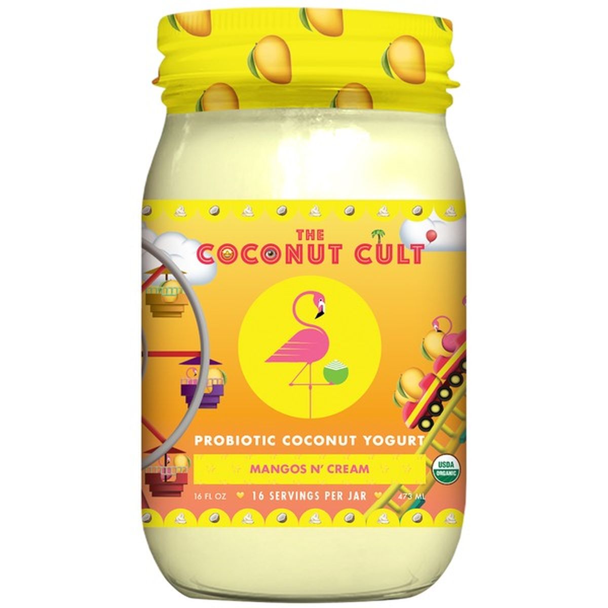 The Coconut Cult Mangos N' Cream Probiotic Coconut Yogurt (16 fl oz ...