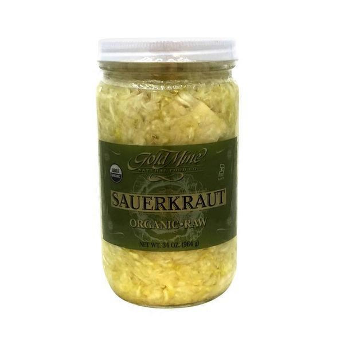 Gold Mine Organic Raw Sauerkraut (34 oz) Delivery or Pickup Near Me ...