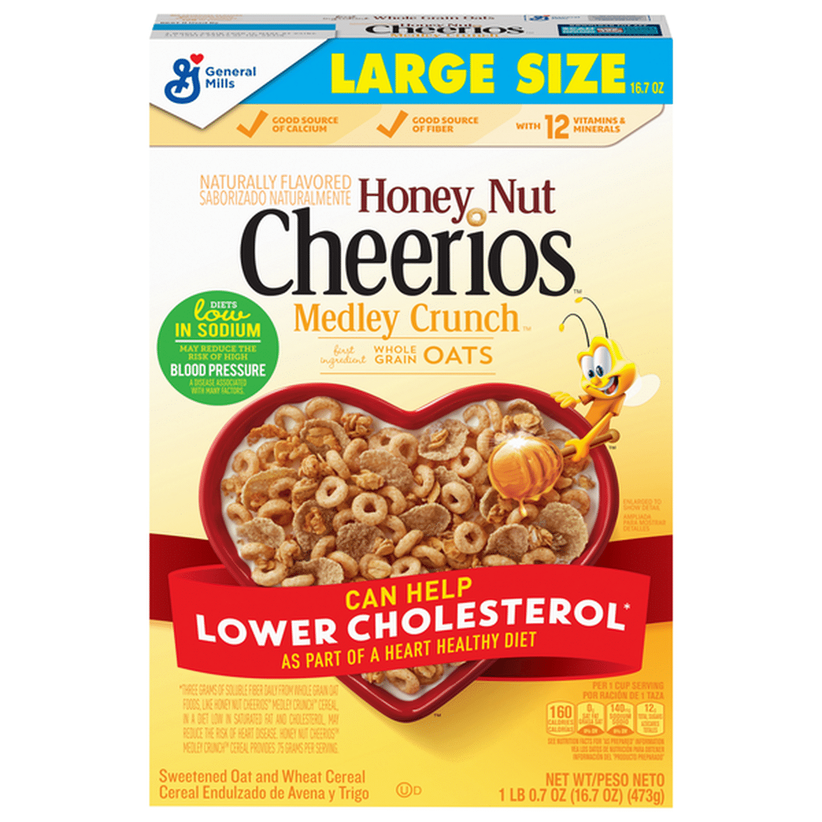 Cheerios Cereal, Honey Nut, Large Size