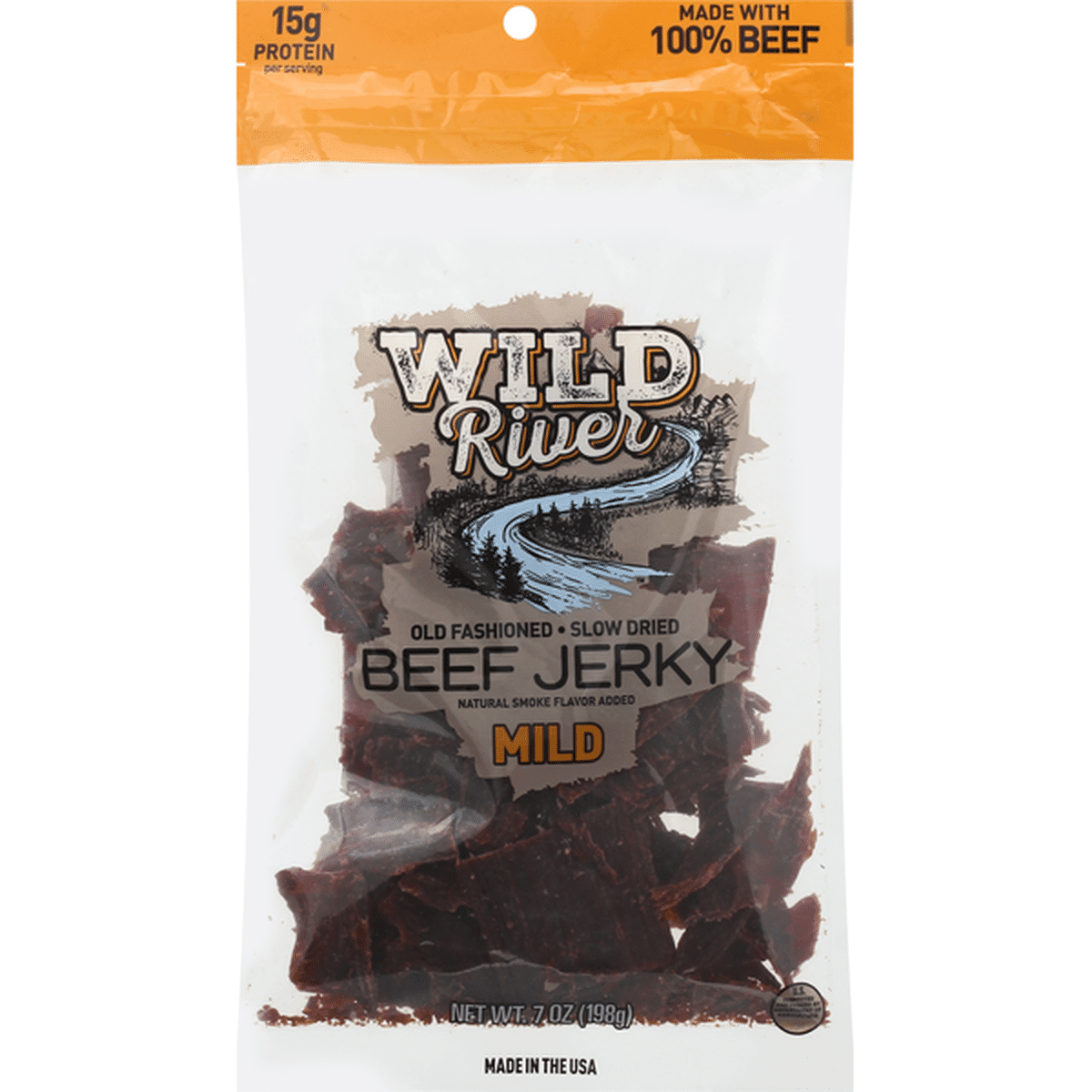 Wild River Beef Jerky, Mild, Old Fashioned, Slow Dried (7 oz) Delivery