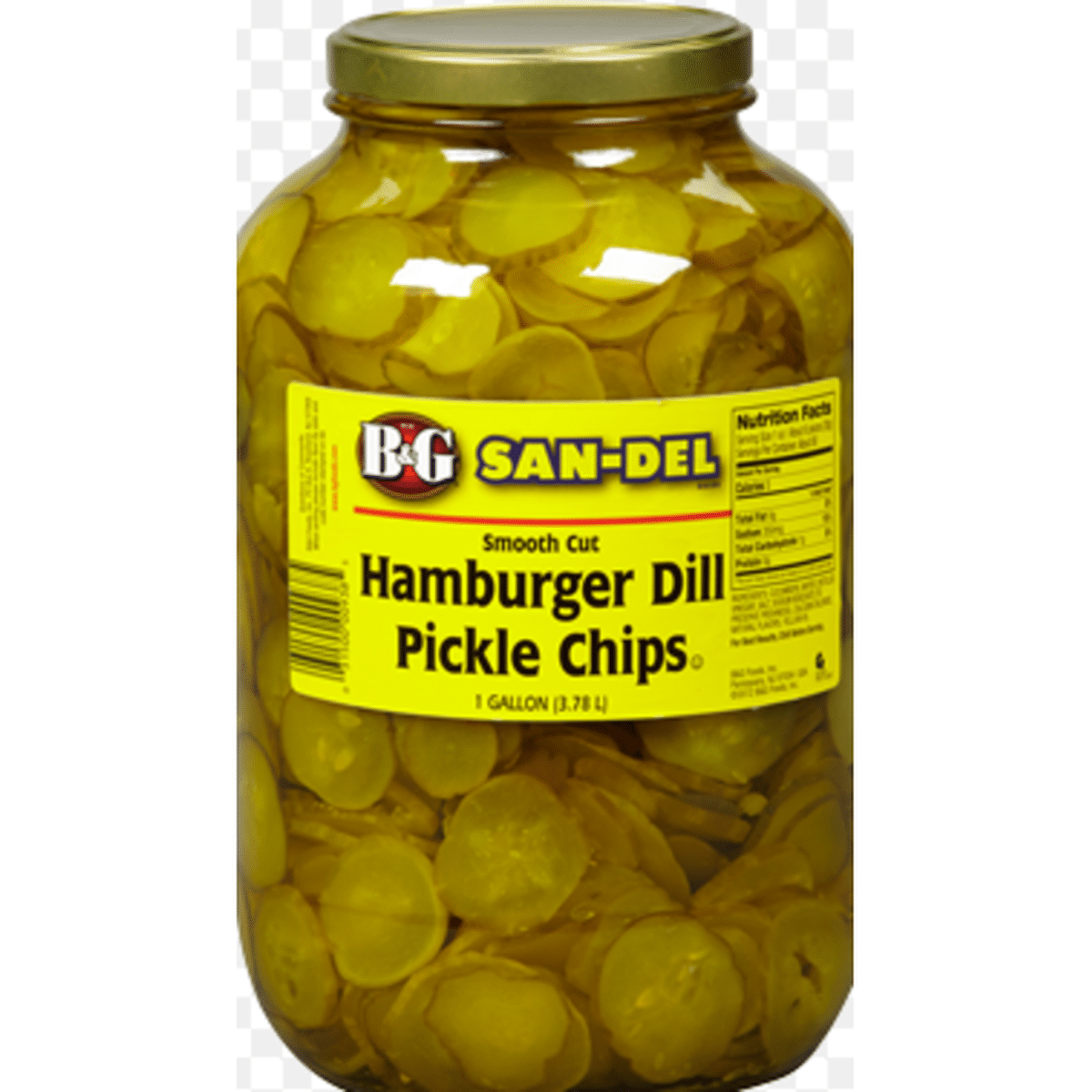 Bandg Smooth Cut Hamburger Dill Pickle Chips 5 Gal Delivery Or Pickup Near Me Instacart