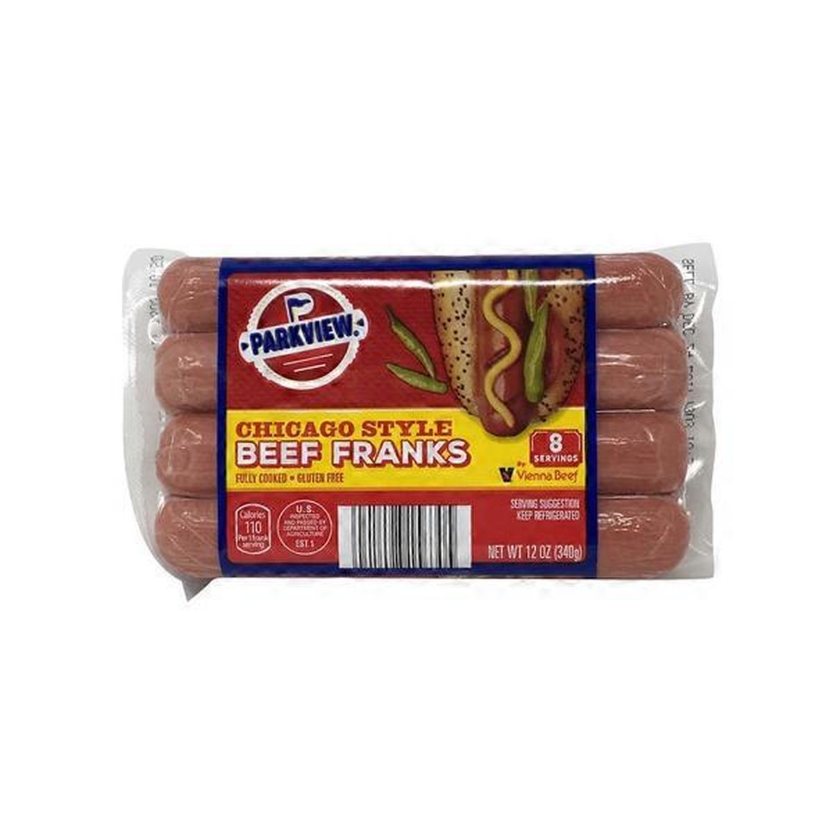 Parkview Chicago Style Beef Franks 12 oz Delivery or Pickup Near