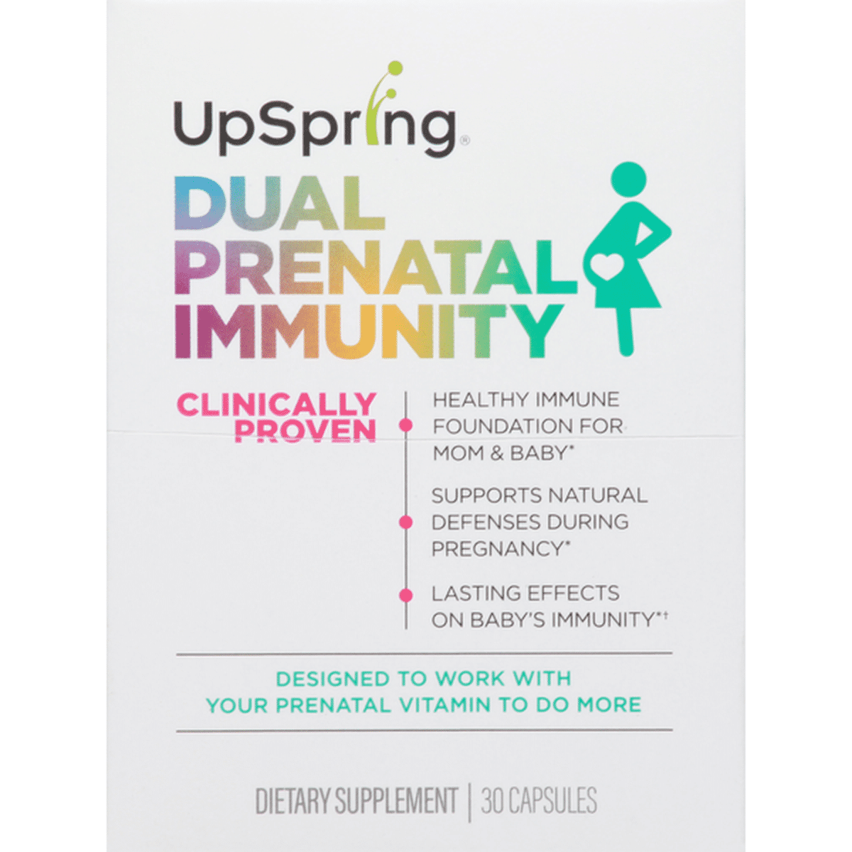 Upspring Dual Prenatal Immunity Capsules 30 Each Delivery Or Pickup