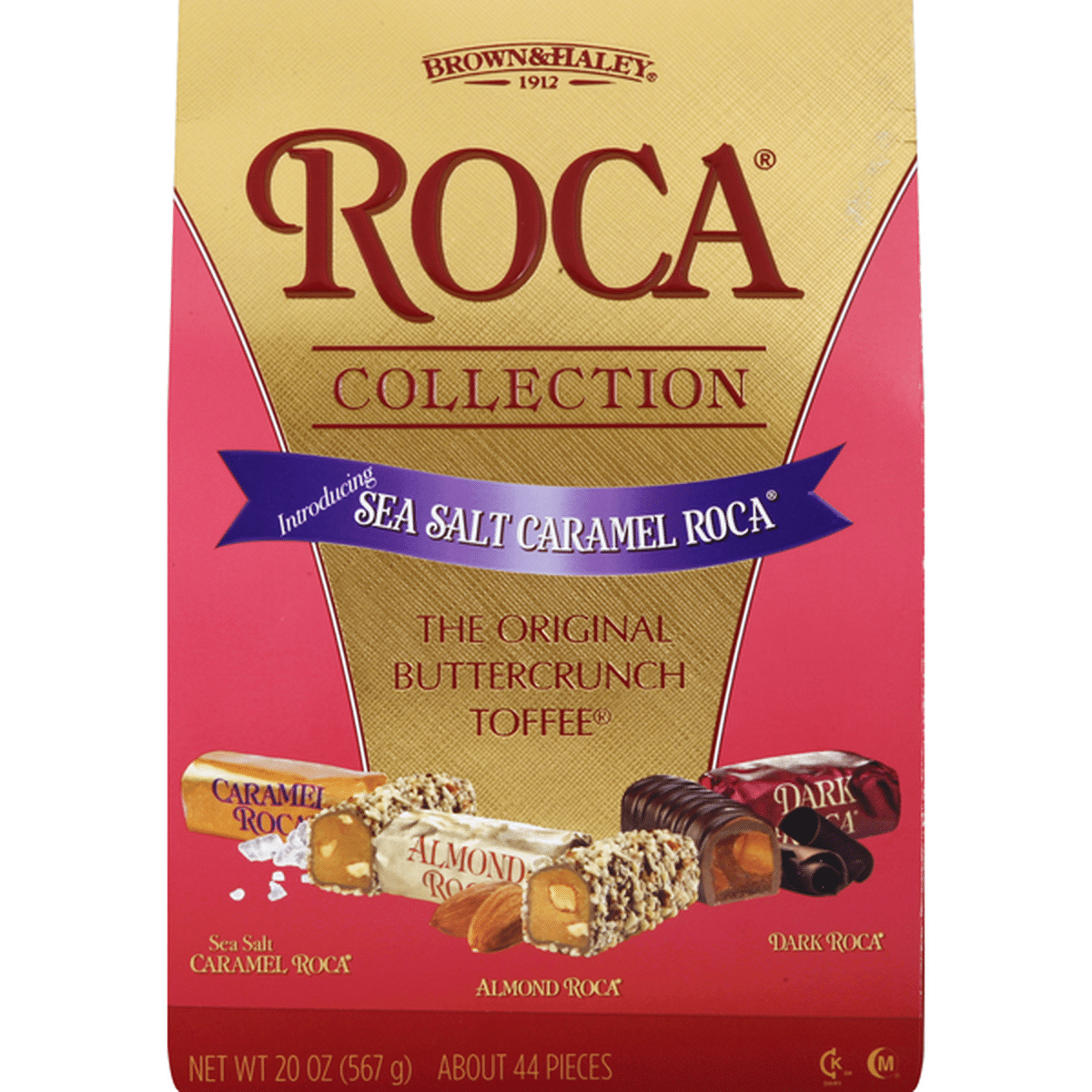 Brown and Haley ROCA Sea Salt Caramel, The Original Buttercrunch Toffee ...