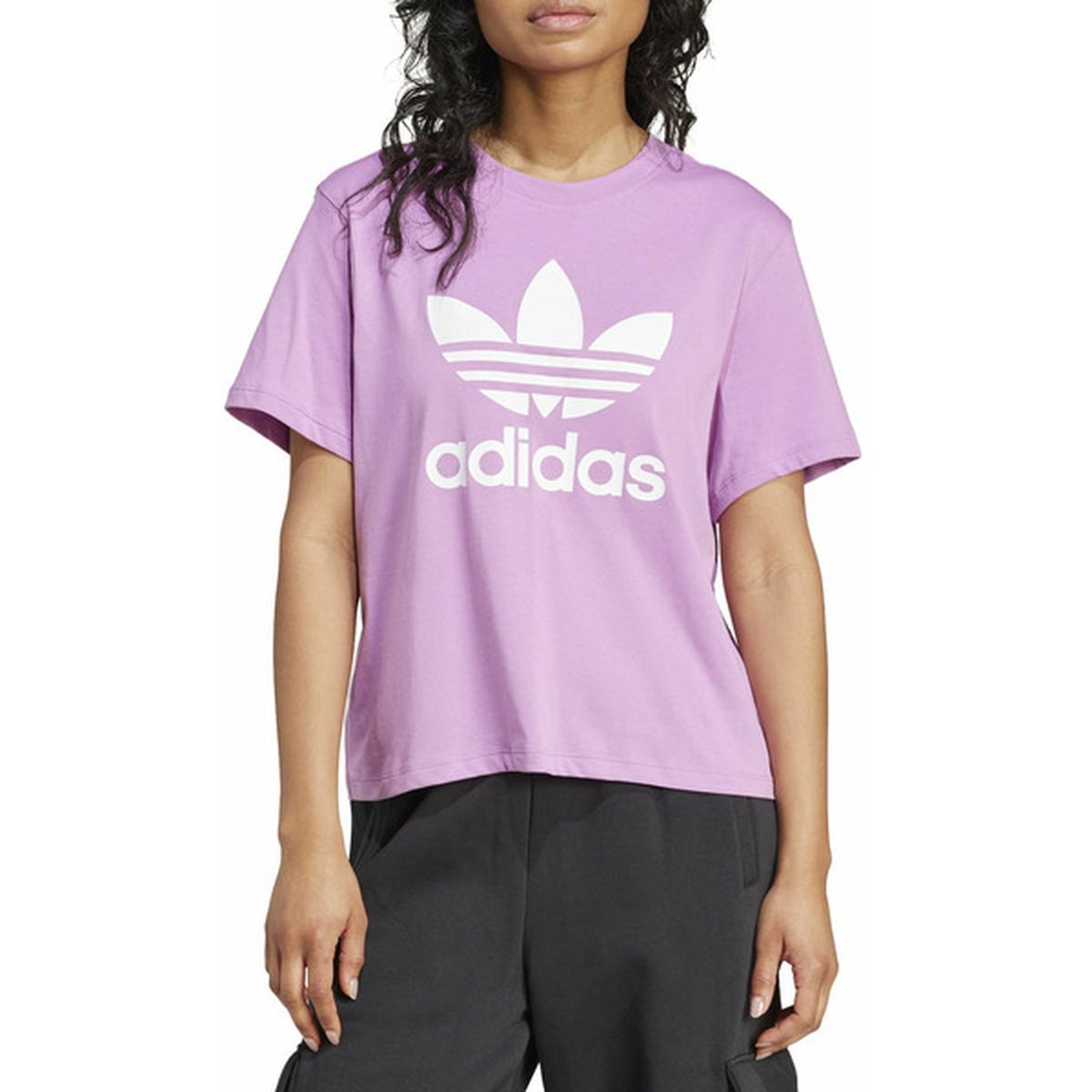 Adidas Womens Originals Adicolor Trefoil Boxy T Shirt Xl Preloved